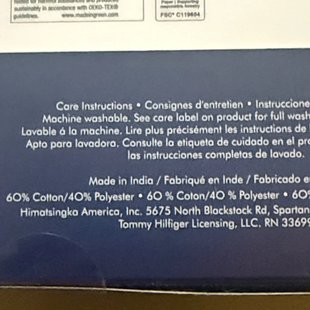 Tommy Hilfiger 30 breathability 20